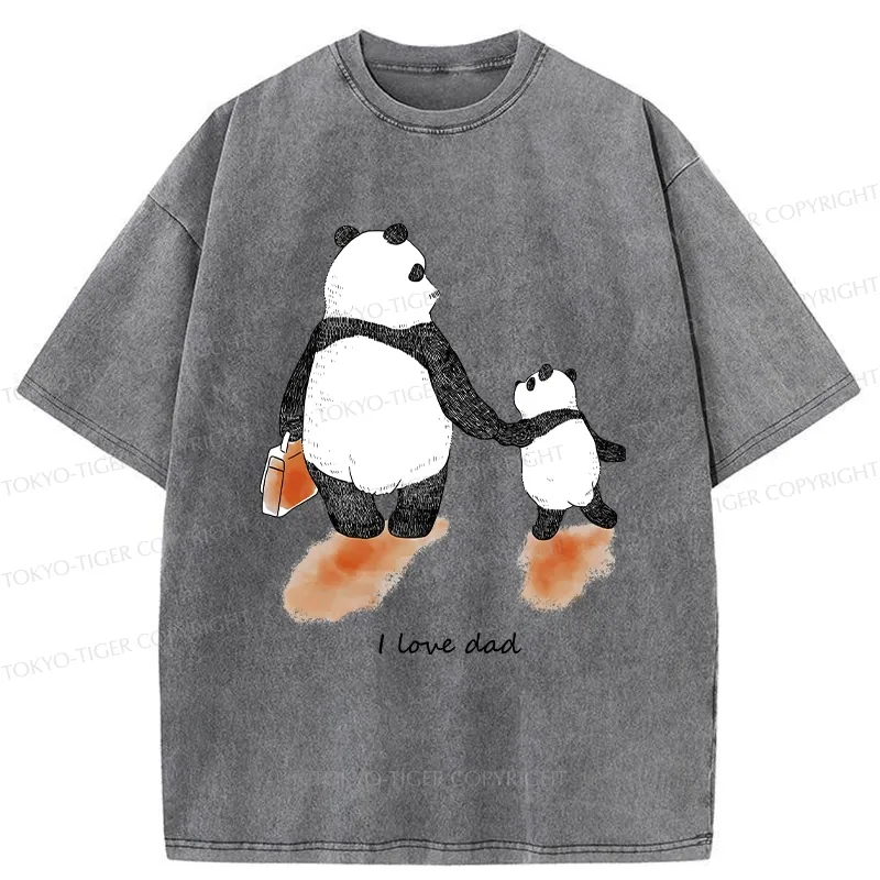 Tokyo-Tiger I Love My Father Washed T-Shirt