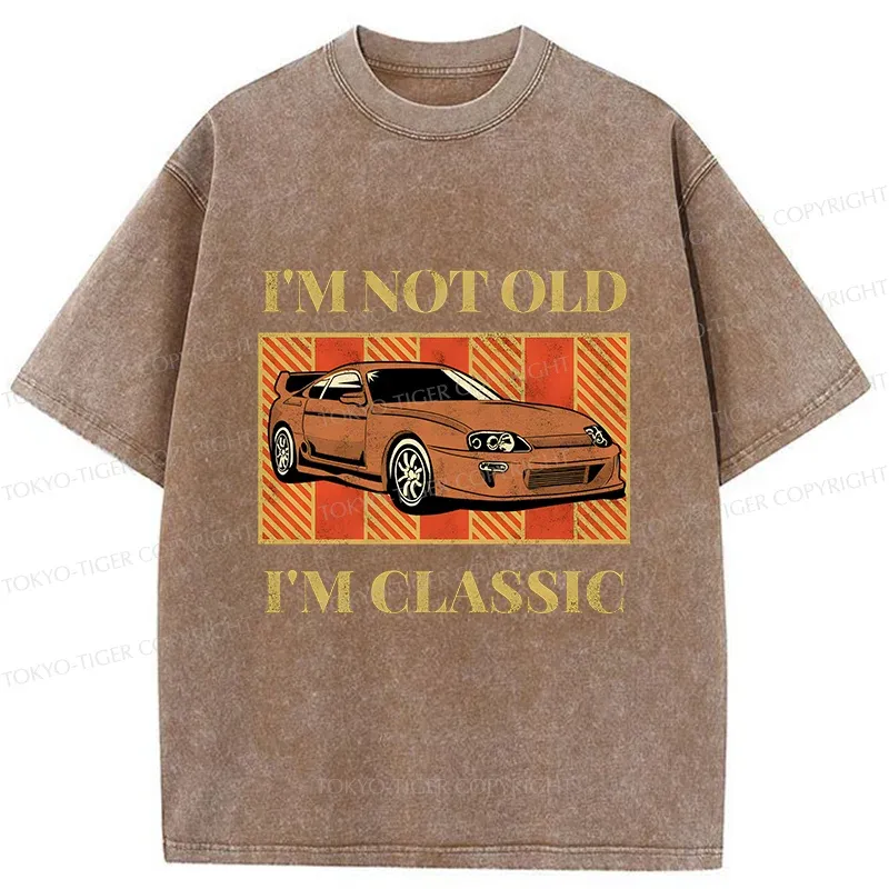Tokyo-Tiger Classic Japanese Sports Car Washed T-Shirt