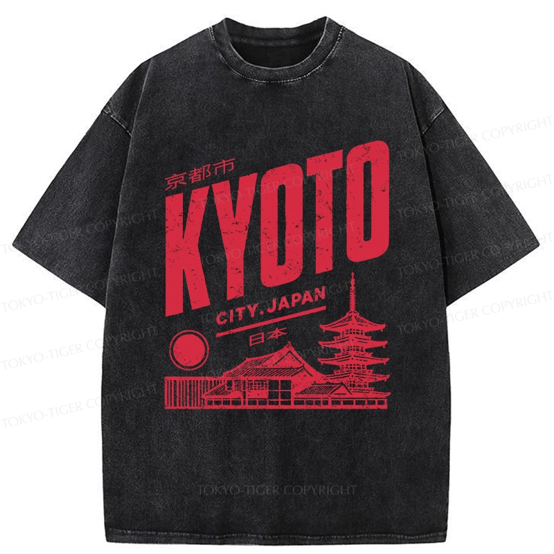 Tokyo-Tiger Vintage Kyoto Washed T-Shirt