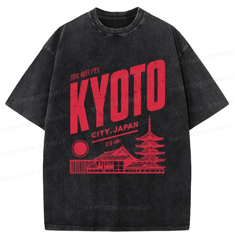 Tokyo-Tiger Vintage Kyoto Washed T-Shirt
