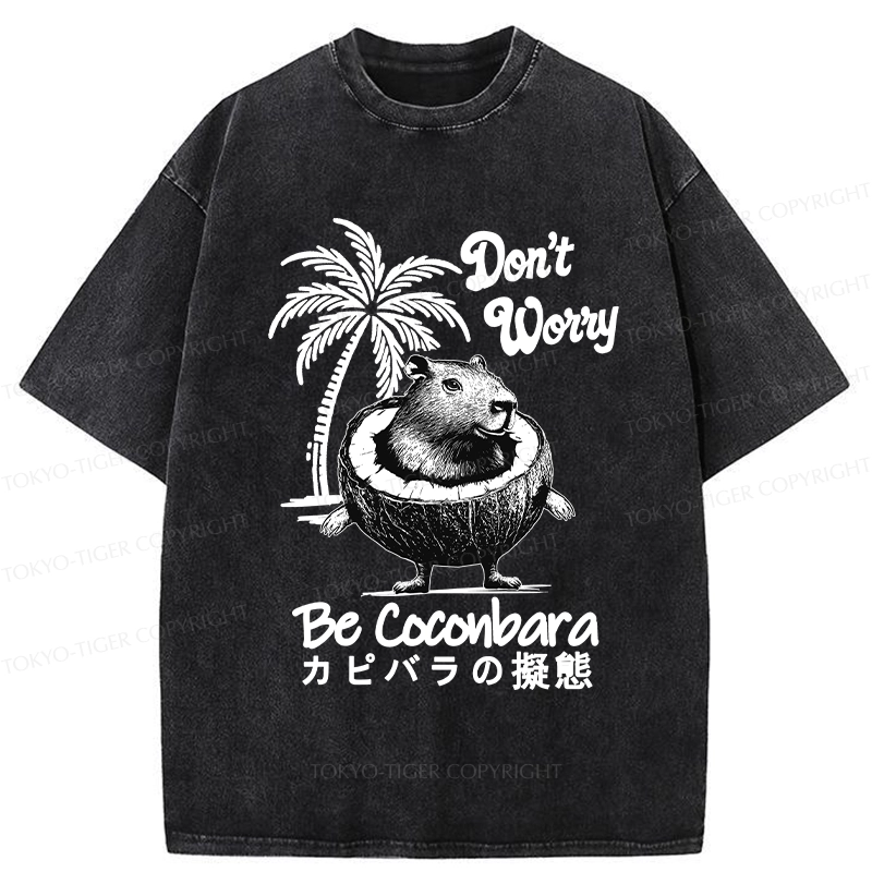 Tokyo-Tiger Don't Worry Be Coconbara Washed T-Shirt