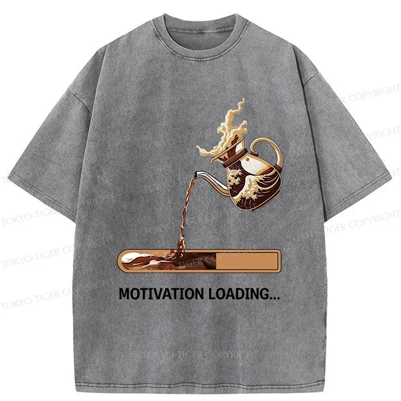 Tokyo-Tiger Coffee Loading Washed T-Shirt