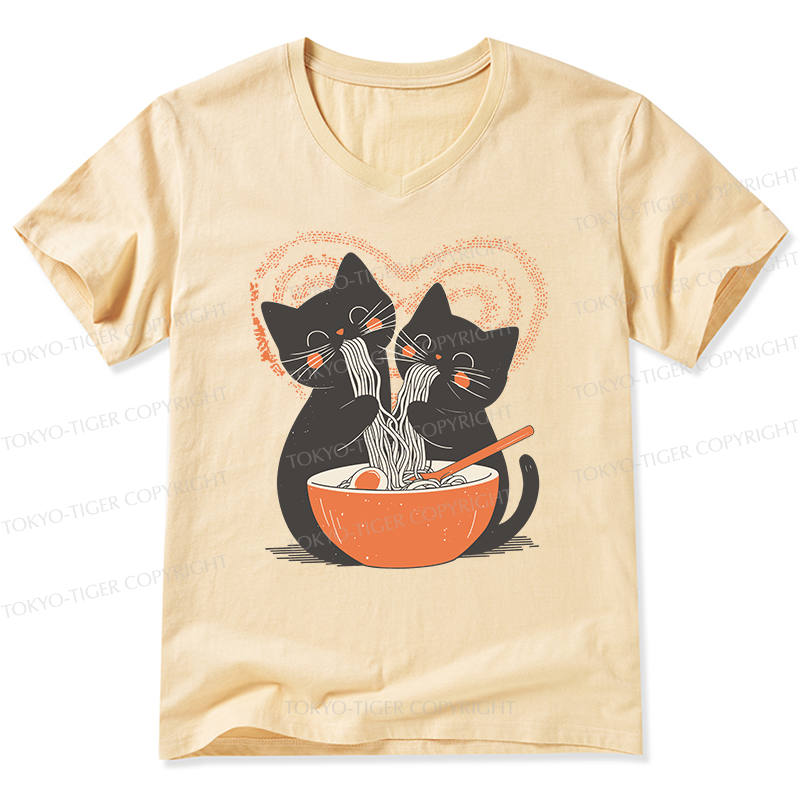 Tokyo-Tiger Let's Eat Ramen Together V-Neck Classic T-Shirt