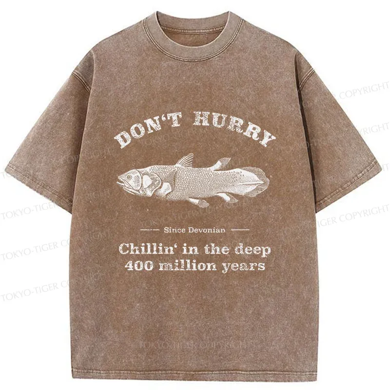 Tokyo-Tiger Fish From 400 Million Years Ago Washed T-Shirt