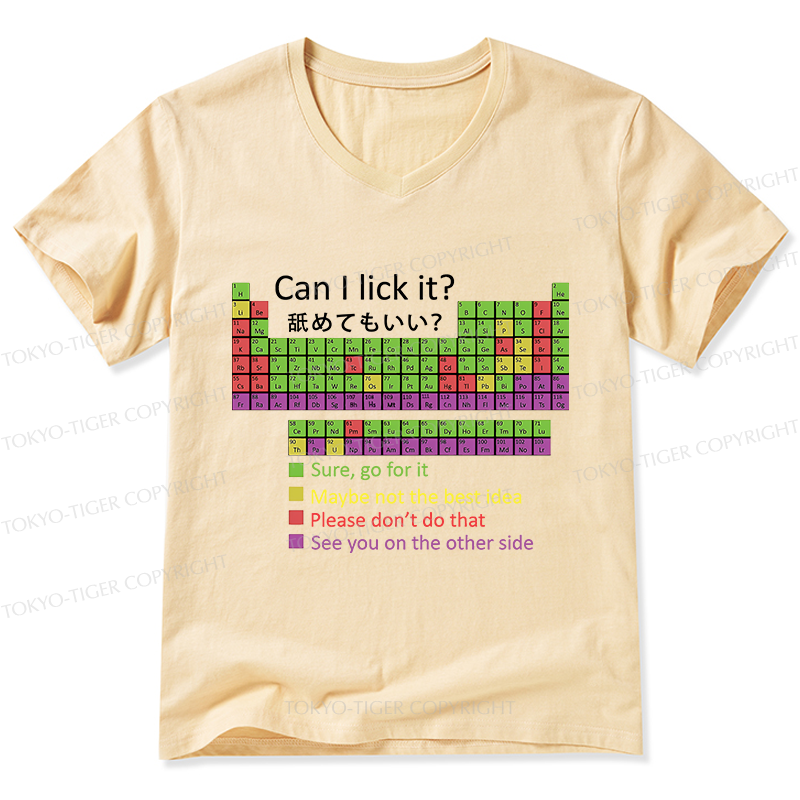 Tokyo-Tiger Can I Lick It V-Neck Classic T-Shirt