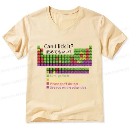 Tokyo-Tiger Can I Lick It V-Neck Classic T-Shirt