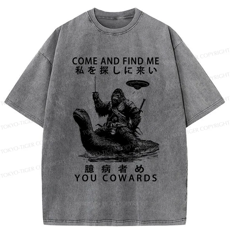 Tokyo-Tiger Can You Find Us Washed T-Shirt