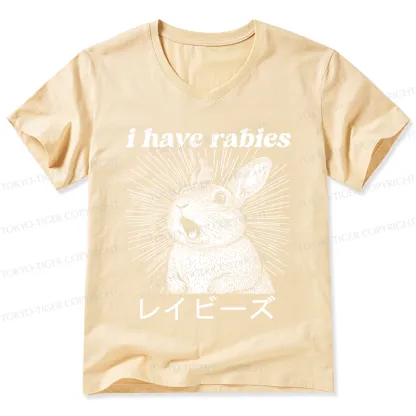 Tokyo-Tiger Funny Rabbit V-Neck Classic T-Shirt
