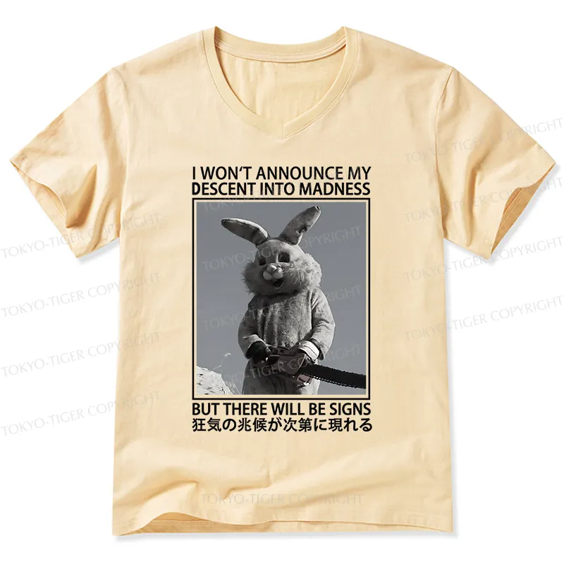 Tokyo-Tiger Rabbit Goes Into Madness V-Neck Classic T-Shirt