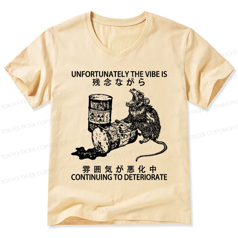 Tokyo-Tiger The Vibe Is Continuing To Deteriorate V-Neck Classic T-Shirt