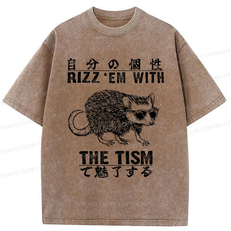 Tokyo-Tiger Handsome Mouse Washed T-Shirt