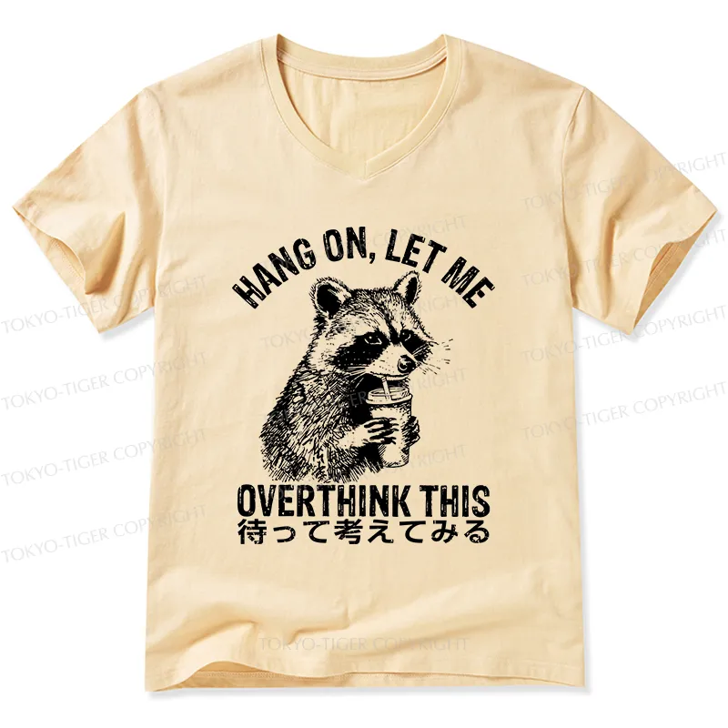 Tokyo-Tiger Overthink Raccoon V-Neck Classic T-Shirt