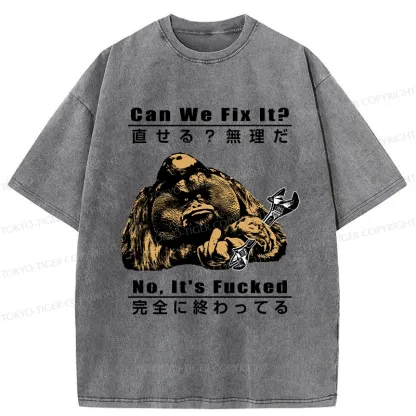Tokyo-Tiger Can The Orangutans Fix It Washed T-Shirt