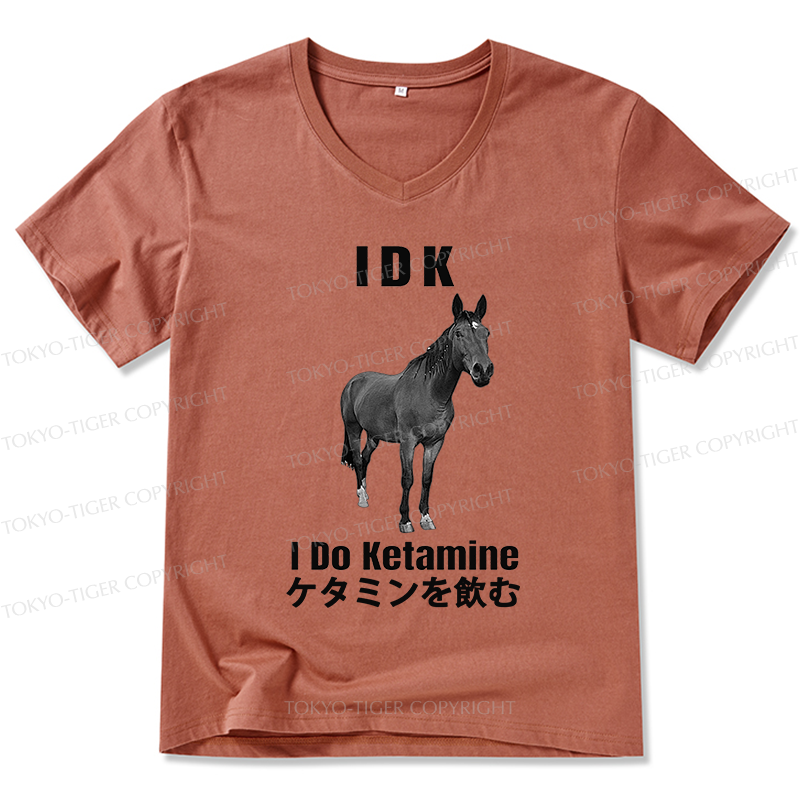 Tokyo-Tiger IDK I Do Ketamine V-Neck Classic T-Shirt
