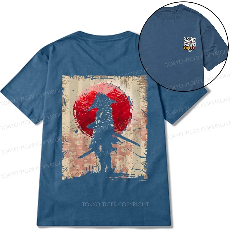 Tokyo-Tiger Samurai Front Back Classic T-Shirt