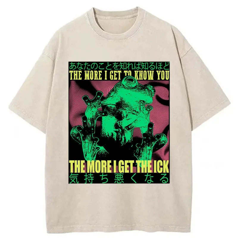 Tokyo-Tiger Scary Frog Japanese Washed T-Shirt