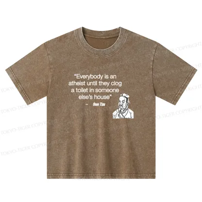 Tokyo-Tiger Funny Sun Tzu Saying Kids Washed T-Shirt