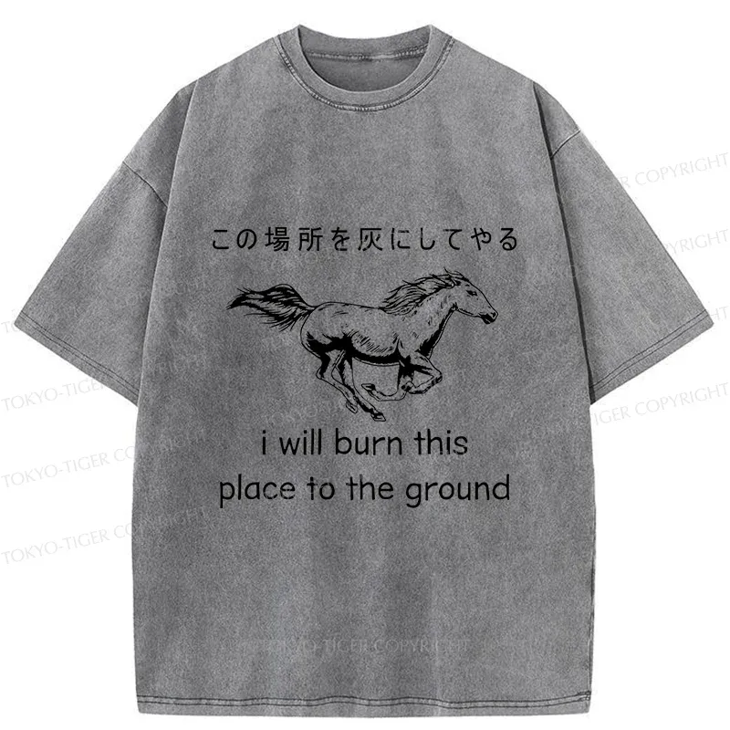 Tokyo-Tiger Japan Bonsai Washed T-Shirt Sale