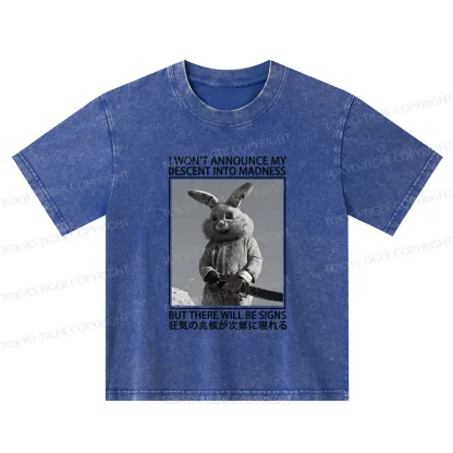 Tokyo-Tiger Rabbit Goes Into Madness Kids Washed T-Shirt