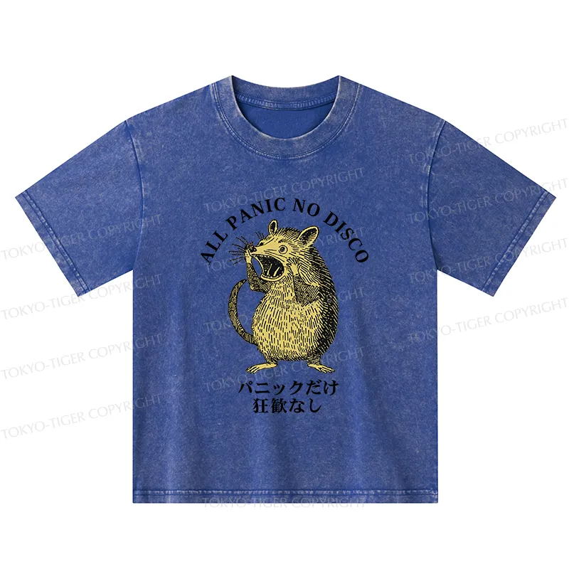 Tokyo-Tiger All Panic No Disco Kids Washed T-Shirt