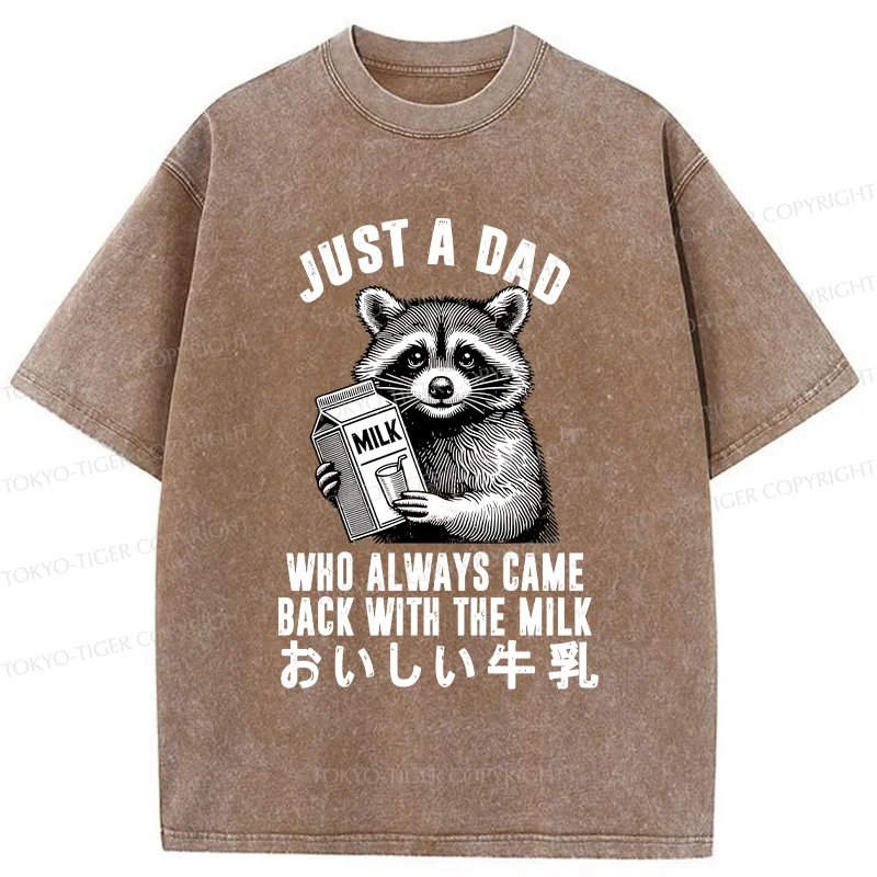 Tokyo-Tiger Father Brings Milk Washed T-Shirt