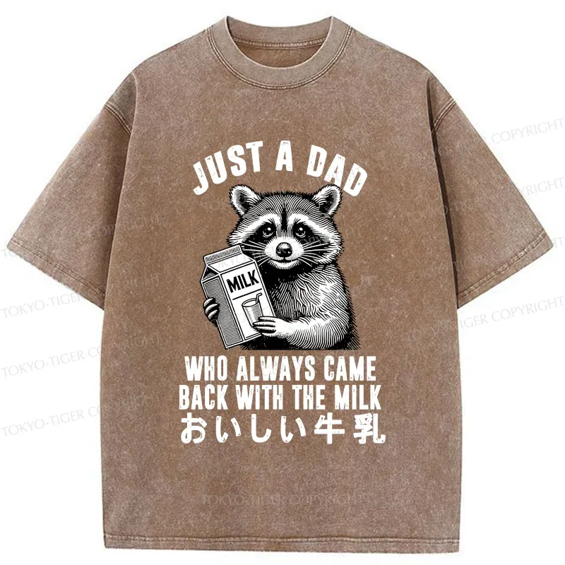 Tokyo-Tiger Father Brings Milk Washed T-Shirt