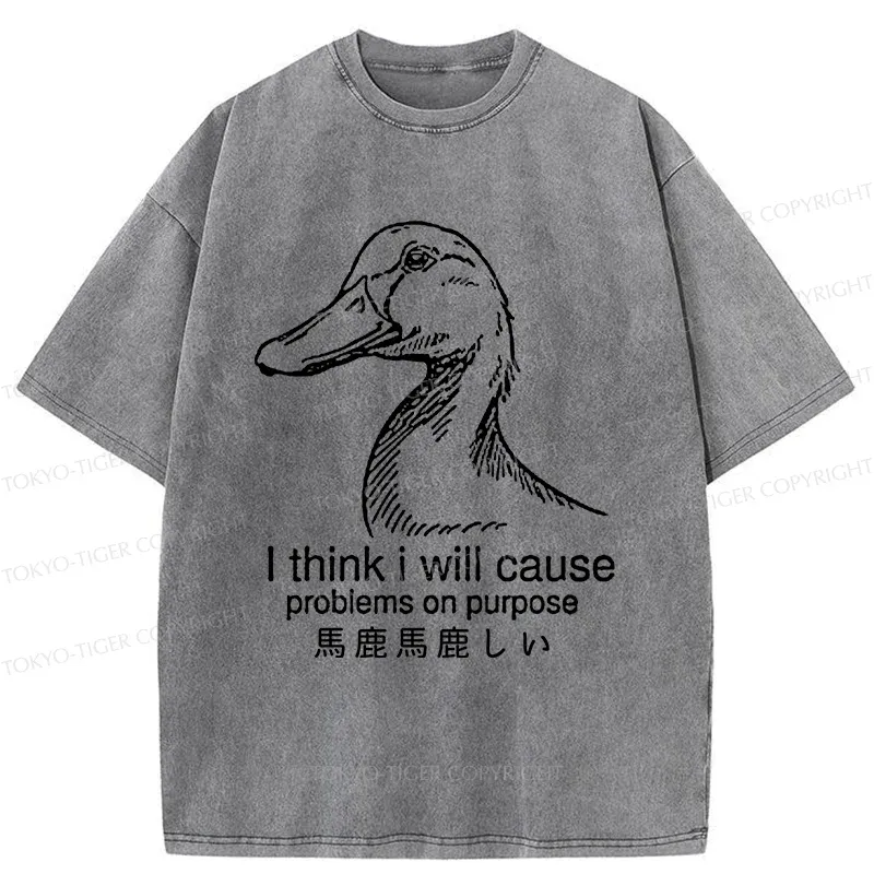 Tokyo-Tiger Silly Goose Washed T-Shirt