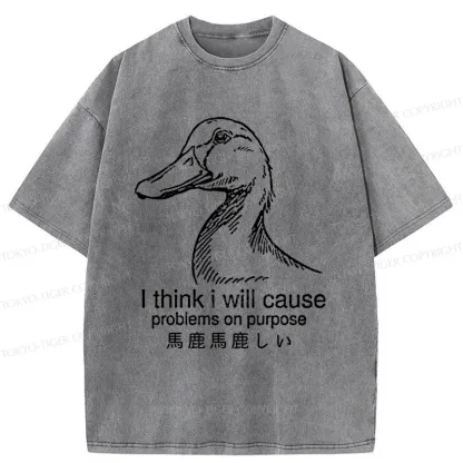Tokyo-Tiger Silly Goose Washed T-Shirt