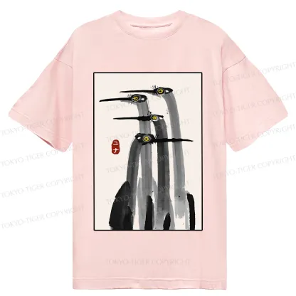 Tokyo-Tiger Japanese Crane Poster Classic T-Shirt
