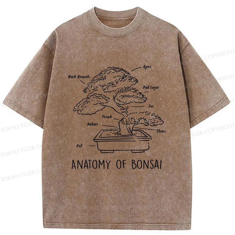 Tokyo-Tiger Anatomy Of A Bonsai Washed T-Shirt