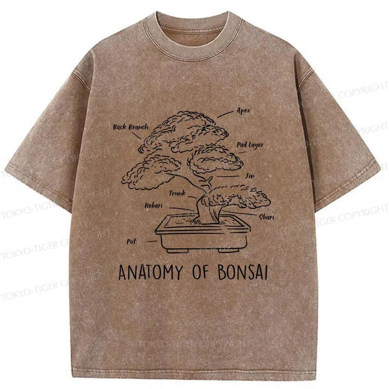 Tokyo-Tiger Anatomy Of A Bonsai Washed T-Shirt