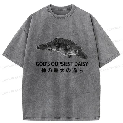 Tokyo-Tiger God's Oopsiest Daisy Washed T-Shirt