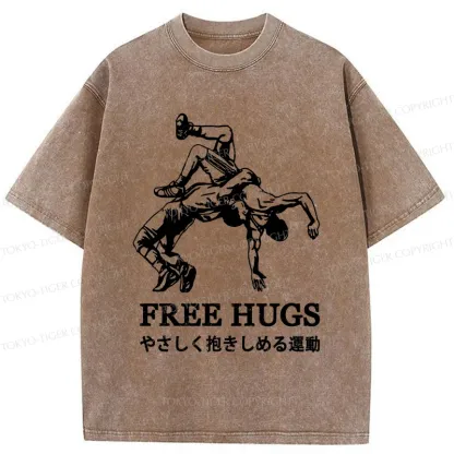 Tokyo-Tiger Interesting Jiu-Jitsu Washed T-Shirt