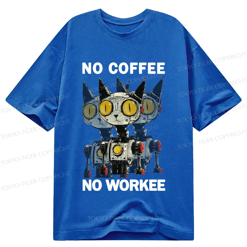 Tokyo-Tiger No Coffee No Workee Classic T-Shirt