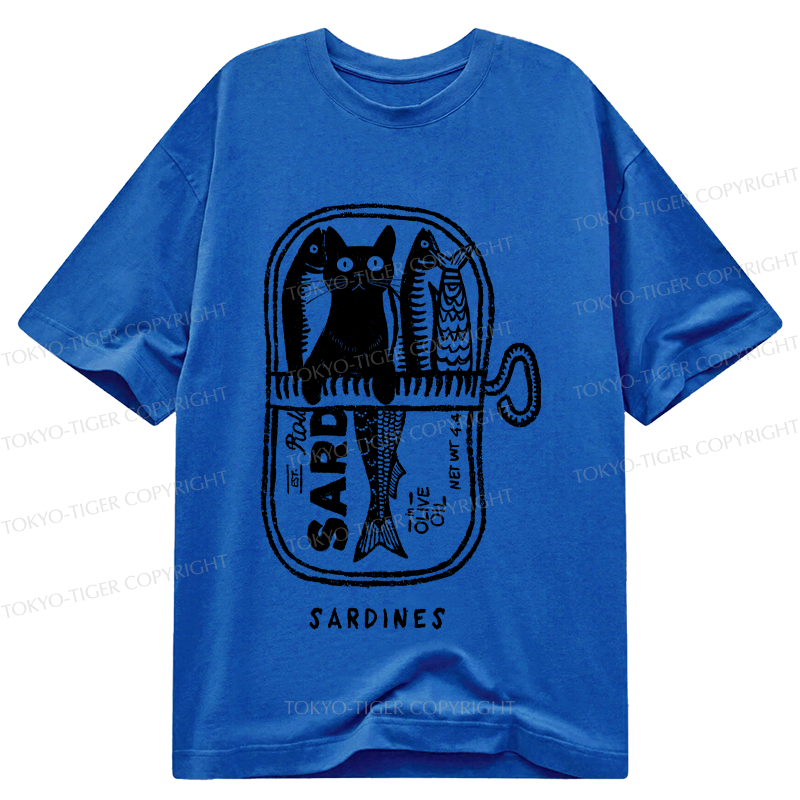 Tokyo-Tiger Cat Hiding In A Sardine Can Classic T-Shirt