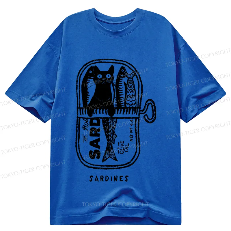 Tokyo-Tiger Cat Hiding In A Sardine Can Classic T-Shirt