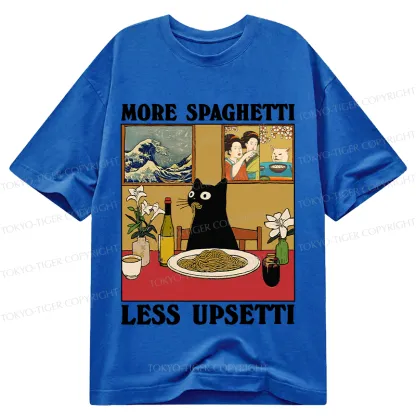 Tokyo-Tiger Cat Eating Pasta Classic T-Shirt