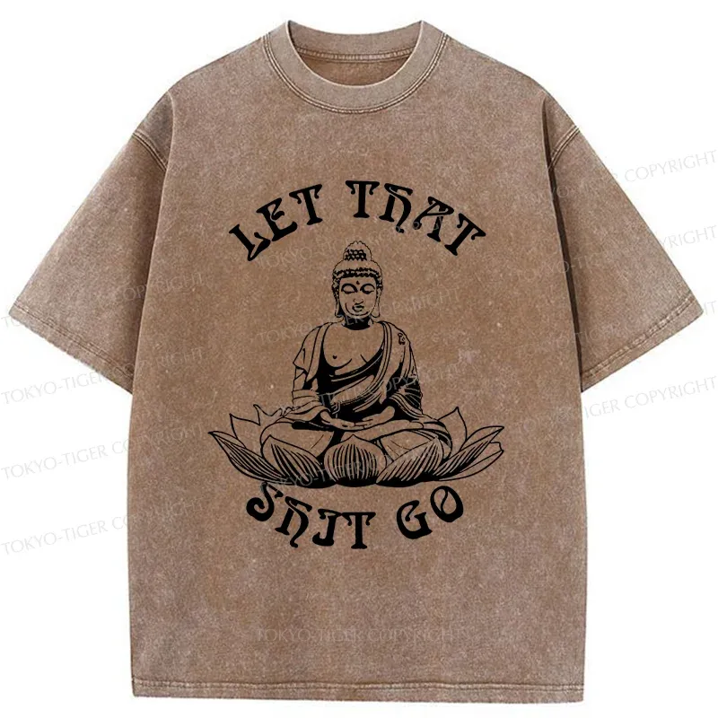 Tokyo-Tiger Interesting Buddhai Washed T-Shirt