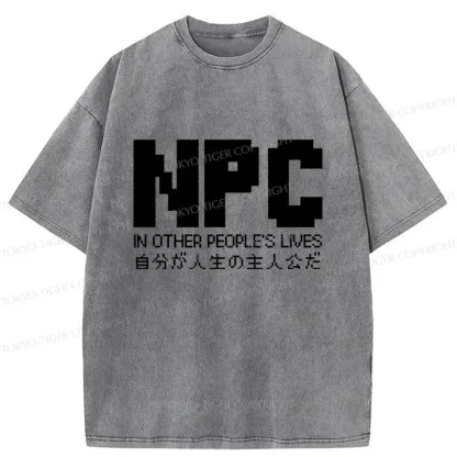Tokyo-Tiger You Are The Protagonist Washed T-Shirt