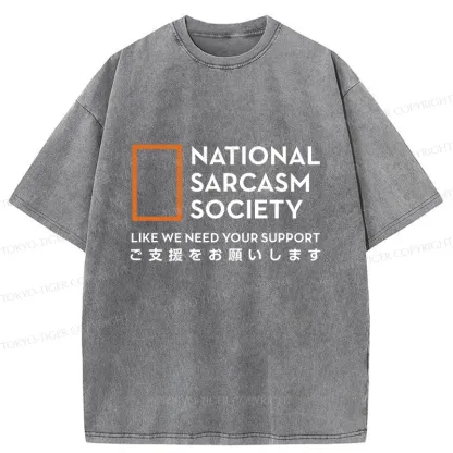 Tokyo-Tiger Funny Society Japan Washed T-Shirt