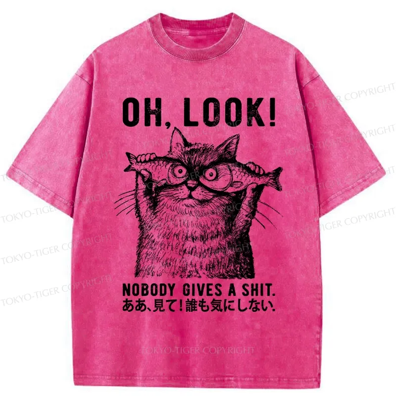 Tokyo-Tiger Oh Look No One Cares Washed T-Shirt