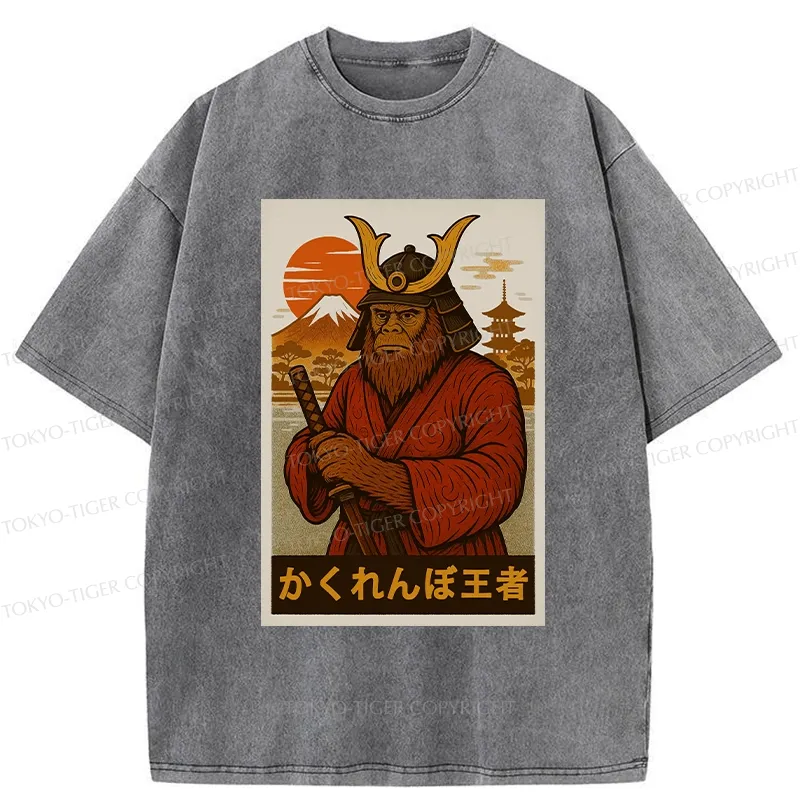 Tokyo-Tiger Hide And Seek Champion Bigfoot Washed T-Shirt