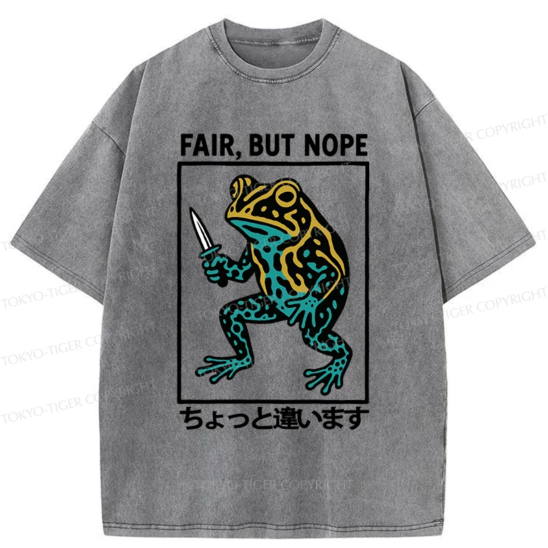 Tokyo-Tiger Rebellious Frog Washed T-Shirt