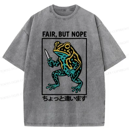 Tokyo-Tiger Rebellious Frog Washed T-Shirt