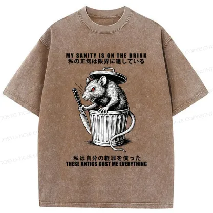 Tokyo-Tiger Revenge Of The Mouse Washed T-Shirt