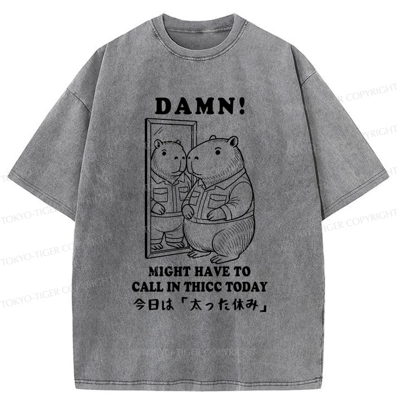 Tokyo-Tiger Fatty's Day Off Washed T-Shirt