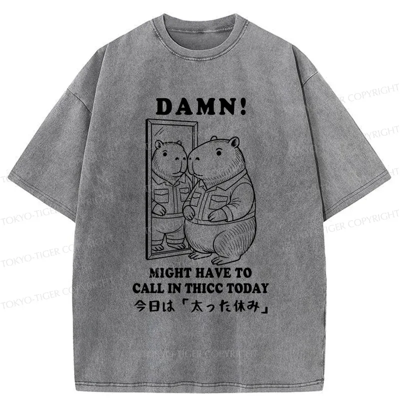 Tokyo-Tiger Fatty's Day Off Washed T-Shirt