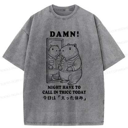 Tokyo-Tiger Fatty's Day Off Washed T-Shirt