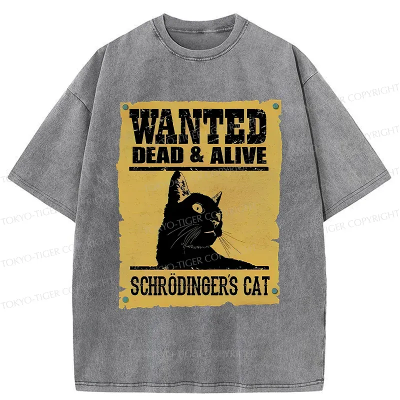 Tokyo-Tiger Wanted Cat Washed T-Shirt