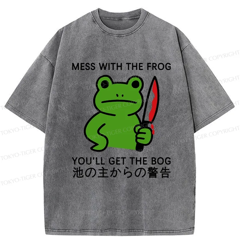 Tokyo-Tiger Don't Mess With The Frog Washed T-Shirt